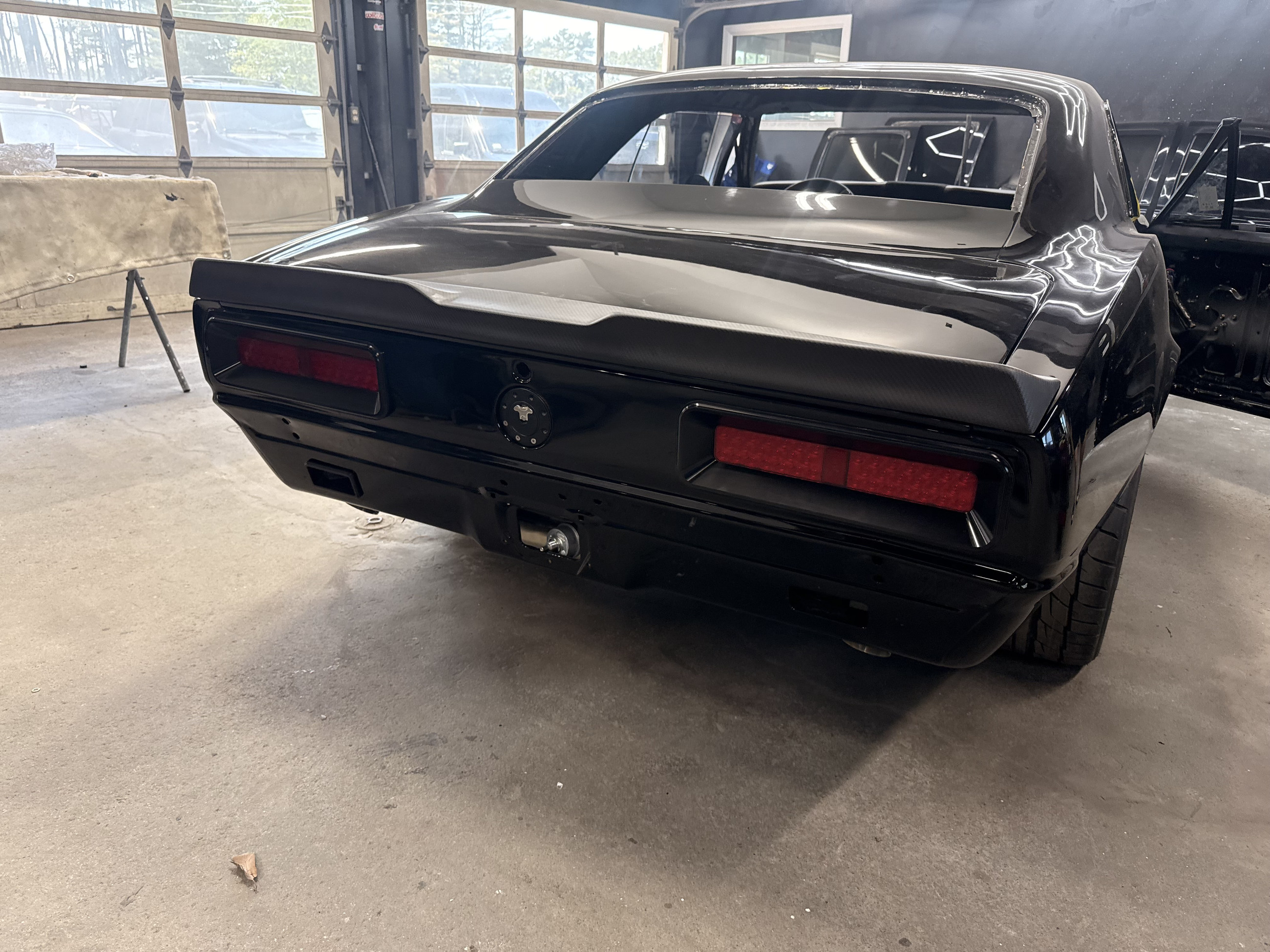 Finished black custom — rear view
