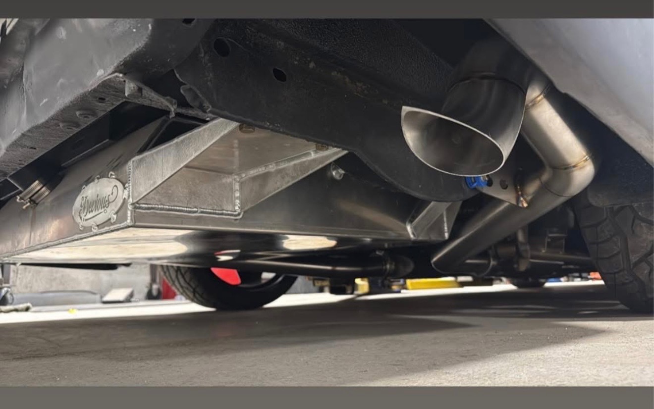 Fabrication detail under the vehicle