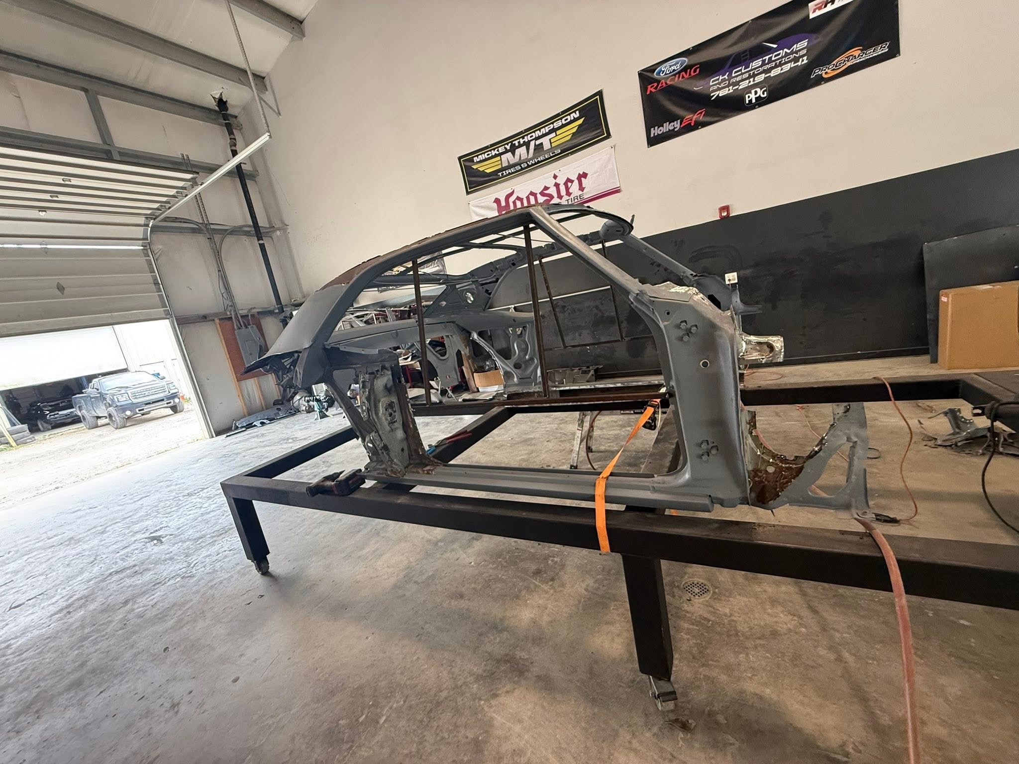 Structural fabrication setup in the shop